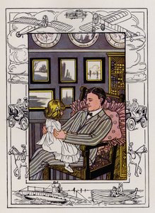 Mary reitet (Farblithografie) von Hilda Broughton
