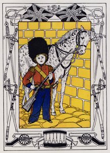 Der junge Rekrut (Farblithografie)