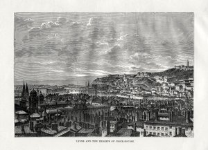 Lyon und die Höhen von Croix-Rousse, Frankreich, 1879