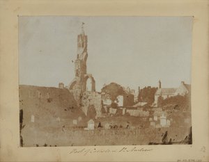 Das Westende von St. Andrews und das Kathedralenviertel von Nordosten
