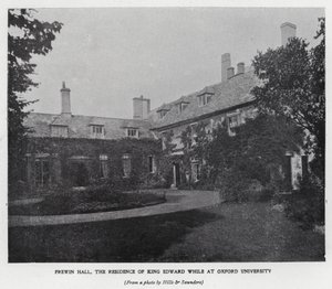 Frewin Hall, Residenz von König Edward VII während seines Studiums an der Universität Oxford von Hills and Saunders