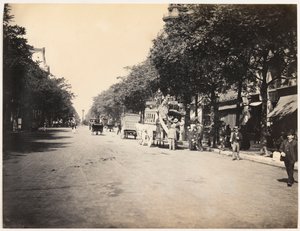 Omnibus auf einem Boulevard in Paris von Hippolyte Blancard