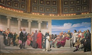 Hemicycle: Künstler aller Zeiten (Detail) von Hippolyte Delaroche
