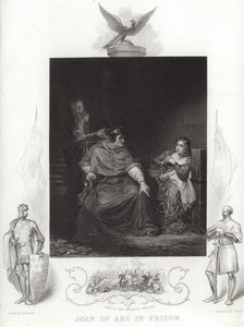 Johanna von Orleans im Gefängnis von Hippolyte Delaroche