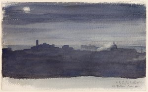 Blick auf Rom bei Nacht