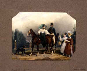 Treffen auf der Promenade von Hippolyte Lecomte