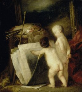 Die kleinen Kunstliebhaber von Hippolyte Michaud