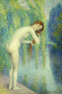 Badende wäscht ihr Haar, 1903 von Hippolyte Petitjean