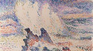 Studie von Wellen von Hippolyte Petitjean