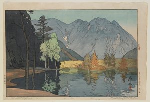 Hodakayama, aus der Serie, Zwölf Szenen in den Japanischen Alpen, Taisho-Ära