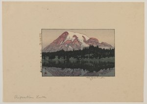 Reflection Lake am Mount Rainier, Showa-Ära von Hiroshi Yoshida