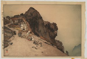 Gipfel des Fuji, aus der Serie Zehn Ansichten des Berges Fuji, Showa-Ära von Hiroshi Yoshida