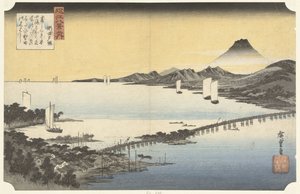 Abendrot in Seta von Hiroshige (I) , Utagawa