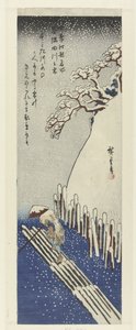 Winter, Schnee am Sumida-Fluss