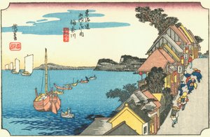 Kanagawa - Yokohama wie es in der Tokugawa-Ära aussah von Hiroshige