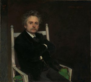 Porträt des Komponisten Edvard Grieg von Hjalmer Eilif Emanuel Peterssen