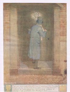 Erkläre mir, wie es geschah, dass Scrooge seinen Schlüssel im Türschloss hatte, aber kein Türklopfer, sondern Marleys Gesicht von Honor Charlotte Appleton