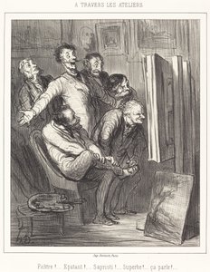 A travers les ateliers von Honoré Daumier