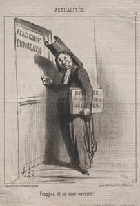 Tatsachen (Nr. 41): Klopf an und es wird dir geöffnet! von Honoré Daumier