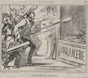Aktualitäten (Nr. 557): Der Aufstand der Konditoren von Honoré Daumier