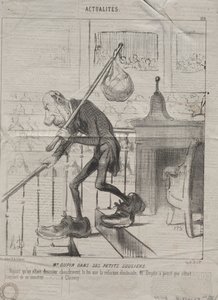 Actualities Nr. 128: Herr Dupin in seinen kleinen Schuhen, 1850 von Honoré Daumier