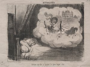 Actualities Nr. 238: Träumend, dass sie viele Goldbarren gewonnen hatte, 1851