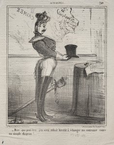 Actualities Nr. 249: Sie sagen, dass ich bald gezwungen sein werde, meine Krone zu tauschen..., 1855