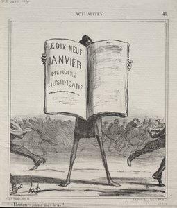 Actualities Nr. 41: Wähler, in meinen Armen!..., 1869 von Honoré Daumier