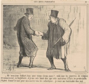 Ah! Herr Gobinet, in welcher Zeit ... von Honoré Daumier