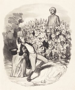 Ah! Saperlotte, ich glaube, wir sind erwischt! von Honoré Daumier