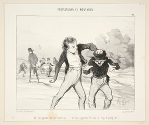 Ah! Du berichtest alles dem Meister? - #21 von Professeurs et Moutards von Honoré Daumier