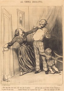 Ah! du bist mein Mann, ah! du bist der Meister... von Honoré Daumier