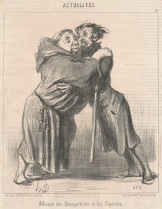 Allianz der Bonapartisten und Kapuziner von Honoré Daumier