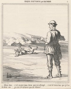 Na gut ... es ist wieder mein Hund ... von Honoré Daumier