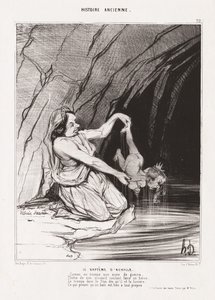 Alte Geschichte: Pl. 22, Die Taufe des Achilles von Honoré Daumier