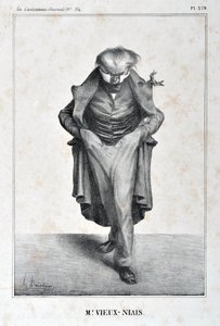 Serie „Berühmtheiten der Karikatur“. „M. Vieux-Niais“.
