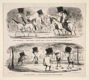 Im Bois de Boulogne von Honoré Daumier