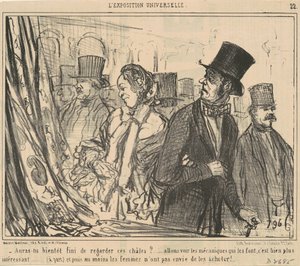 Wirst du bald aufhören, diese Schals anzusehen? von Honoré Daumier