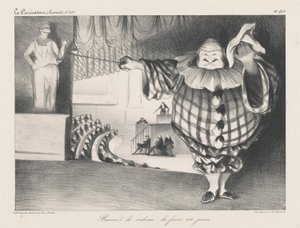 Vorhang senken, die Farce ist vorbei von Honoré Daumier