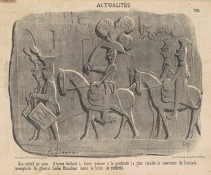 Basrelief aus Lebkuchen ... von Honoré Daumier