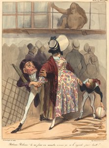 Bobonne... schau ihn nicht so an! von Honoré Daumier