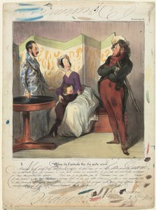 Caricaturana (Tafel 50): Verstoß gegen Artikel 24 des Zivilgesetzbuches von Honoré Daumier