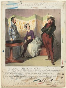 Caricaturana Platte 50: Verstoß gegen Artikel 24 des Zivilgesetzbuches, 1837 von Honoré Daumier