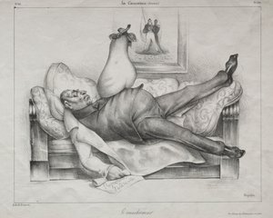 Karikatur, Platte 139: Der Albtraum, 1832 von Honoré Daumier