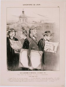 Tageskarikaturen - Die Illusionen der Künstler von Honoré Daumier