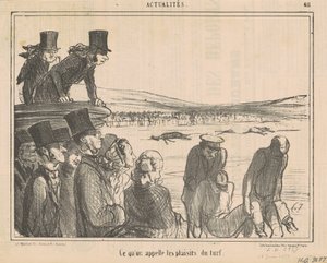 Was man die Freuden des Rennsports nennt von Honoré Daumier