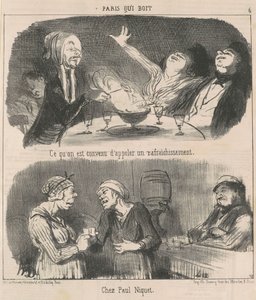 Was man als Erfrischung bezeichnet von Honoré Daumier