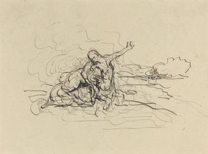 Zentaur entführt eine Frau