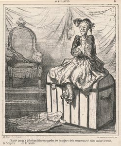 Beauftragt ... die Insignien der Souveränität zu bewachen von Honoré Daumier