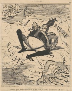 Wie auch immer ... auf einem sehr großen Bett ... von Honoré Daumier